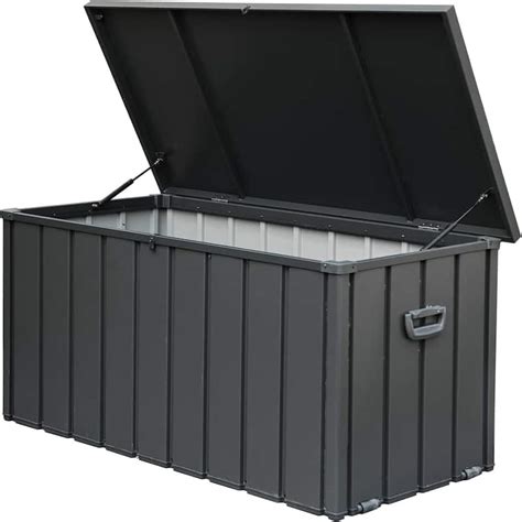 steel dual deck box|steel outdoor storage deck boxes.